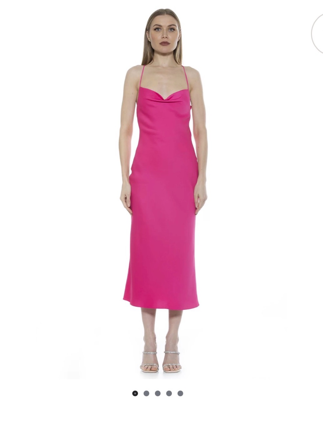Strapless Fuchsia Slip Dress